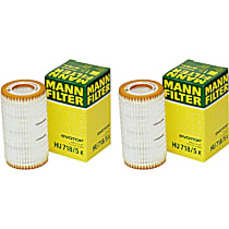 SET-MANHU7185X-2 Oil Filter - Cartridge, Direct Fit, Set of 2