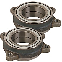 SET-MC513433-2 Wheel Hub, 4 Lugs, With Bearing