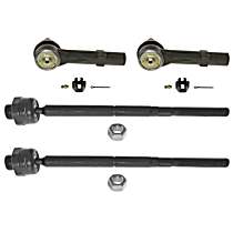 Front, Driver and Passenger Side, Inner and Outer Tie Rod End - Front, Driver and Passenger Side, Inner and Outer