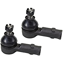 SET-MEMES2059R-2 Front, Driver and Passenger Side, Outer Tie Rod End, Supreme Series