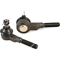 SET-MEMES2194R-2 Front, Driver and Passenger Side, Outer Tie Rod End, Supreme Series