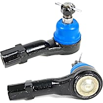 SET-MEMES2281R-2 Front, Driver and Passenger Side, Outer Tie Rod End, Supreme Series