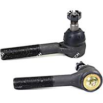 Front, Driver and Passenger Side, Outer Tie Rod End, Pitman Arm To RH Steering Arm, Optional, From 02/01/88, 3 Pc Design, Supreme Series