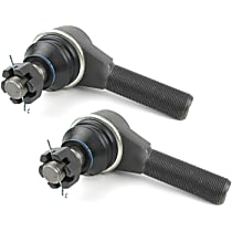SET-MEMES3122R-2 Front, Driver and Passenger Side, Outer Tie Rod End, Supreme Series