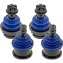 Front, Driver and Passenger Side, Upper and Lower Ball Joint, Will Not Fit O.E. Control Arm; Bootstaller Tool Included In Box, Supreme Series