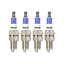 Spark Plug, Engines with 14mm Diameter Threads and 3/4 In. Thread Reach, Gap: .035, Replaced SP-416, Type - Alternative Plg, Set of 4, 2.5L - 