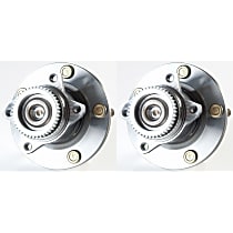 Rear, Driver and Passenger Side Wheel Hub, Sedan, 4-Wheel ABS, FWD, 5 Lugs, With Bearing, Problem Solver Series