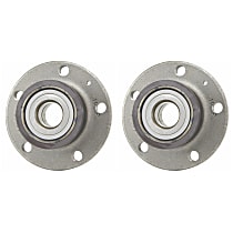 Rear, Driver and Passenger Side Wheel Hub, Front Wheel Drive, 5 Lugs, With Bearing, FWD, Problem Solver Series