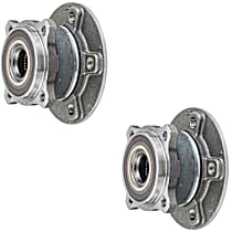 SET-MO512532-2 Rear, Driver and Passenger Side Wheel Hub, 5 Lugs, With Bearing,, Problem Solver Series