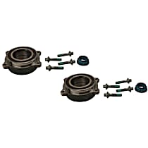 SET-MO512626-2 Rear, Driver and Passenger Side Wheel Hub, 4 Lugs, With Bearing