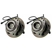 Front, Driver and Passenger Side Wheel Hub,  4-Wheel ABS, RWD, Sport Utility, 5 Lugs, With Bearing, Problem Solver Series