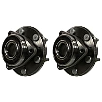 SET-MO513277-2 Front or Rear, Driver and Passenger Side Wheel Hub, 6 Lugs, With Bearing,, Problem Solver Series