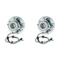 Front, Driver and Passenger Side Wheel Hub,  4-Wheel ABS 8 Stud Hub, 4WD, Sport Utility, 8 Lugs, With Bearing, Problem Solver Series