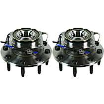 Wheel Hub, Rear Wheel Drive, RWD, 8 Lugs, With Bearing