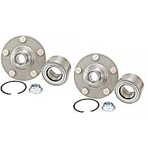 SET-MO518515-2 Front, Driver and Passenger Side Wheel Hub, With Bearing, Sport Utility,, Problem Solver Series