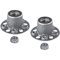 SET-MO520003-2 Front, Driver and Passenger Side Wheel Hub, 5 Lugs, Sensor Included, OE Replacement Series