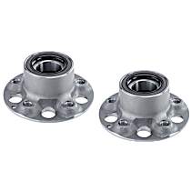 SET-MO520005-2 Front, Driver and Passenger Side Wheel Hub, 5 Lugs, Without Bearing