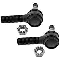 SET-MOES187L-2 Front, Driver Side and Passenger Side, Outer Tie Rod End