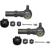 SET-MOES3197RL-2 Front, Driver and Passenger Side, Outer Tie Rod End