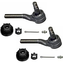 SET-MOES319R-2 Front, Driver and Passenger Side, Outer Tie Rod End