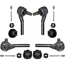 SET-MOES319R Front, Driver and Passenger Side, Inner and Outer Tie Rod End