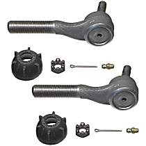 SET-MOES336R-2 Front, Driver and Passenger Side, Outer Tie Rod End