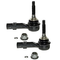 SET-MOES800222-F Front, Driver and Passenger Side, Outer Tie Rod End