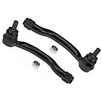 Front, Driver and Passenger Side, Outer Tie Rod End, FWD