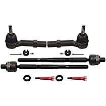 Front, Driver and Passenger Side, Inner and Outer Tie Rod End - Front, Driver and Passenger Side, Inner and Outer
