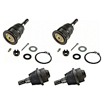 Front, Driver or Passenger Side, Upper and Lower Ball Joint Orientation Noted, Where Applicable