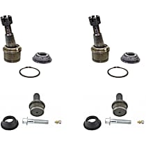 SET-MOK80197-F Front, Driver and Passenger Side, Upper and Lower Ball Joint