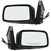 Driver and Passenger Side Mirror, Power Adjust, Non-Heated, Paintable, Manual Folding, No Signal Light, No Blind Spot Feature, No Memory, No Puddle Light, No Auto-Dimming