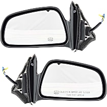 Driver and Passenger Side Mirrors, Power, Non-Folding, Heated, Paintable, Without Signal Light, Without memory, Without Puddle Light, Without Auto-Dimming, Without Blind Spot Feature