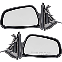 Driver and Passenger Side Mirrors, Manual Adjust, Non-Folding, Non-Heated, Paintable, Without Signal Light, Without memory, Without Puddle Light, Without Auto-Dimming, Without Blind Spot Feature