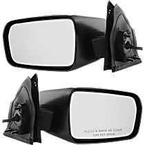 Driver and Passenger Side Mirror, Power Adjust, Non-Heated, Non-Folding, Textured Black, No Signal Light, No Memory, No Puddle Light, No Auto-Dimming, No Blind Spot Feature