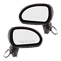 Driver and Passenger Side Mirror, Power Adjust, Heated, Paintable, Manual Folding, No Signal Light, No Blind Spot Feature, No Memory, No Puddle Light, No Auto-Dimming