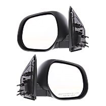 Driver and Passenger Side Mirror, Power Adjust, Non-Heated, Paintable, Manual Folding, No Signal Light, No Blind Spot Feature, No Memory, No Puddle Light, No Auto-Dimming
