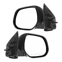 Driver and Passenger Side Mirror, Power Adjust, Heated, Paintable, Manual Folding, No Signal Light, No Blind Spot Feature, No Memory, No Puddle Light, No Auto-Dimming