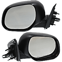 Driver and Passenger Side Mirror, Power Adjust, Heated, Paintable, Manual Folding, No Signal Light, No Blind Spot Feature, No Memory, No Puddle Light, No Auto-Dimming