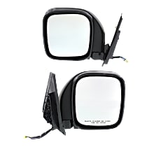Driver and Passenger Side Mirror, Power Adjust, Heated, Paintable, Manual Folding, No Signal Light, No Blind Spot Feature, No Memory, No Puddle Light, No Auto-Dimming