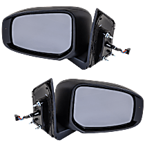 Driver and Passenger Side Mirror, Power Adjust, Heated, Paintable, Manual Folding, In-housing Signal Light, No Blind Spot Feature, No Memory, No Puddle Light, No Auto-Dimming