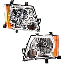Driver and Passenger Side Halogen Headlight, With bulb(s), OE Replacement, CAPA Certified