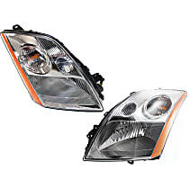 Driver and Passenger Side Halogen Headlight, With bulb(s), Sedan, OE Replacement