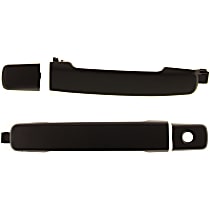 Front or Rear, Driver and Passenger Side Exterior Door Handles, Textured Black, Front Driver Side - With Key Hole; Front Passenger Side or Rear Driver or Passenger Side - Without Key Hole