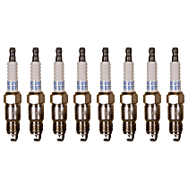 Spark Plug, Set of 8, 8 Cyl 5.8L, Platinum TT Series - 
