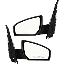 Driver and Passenger Side Mirror, Power, Non-Folding, Non-Heated, Paintable, Without Signal Light, Without memory, Without Puddle Light, Without Auto-Dimming, Without Blind Spot Feature