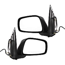 Driver and Passenger Side Mirror, Power, Manual Folding, Non-Heated, Textured Black, Without Signal Light, Without memory, Without Puddle Light, Without Auto-Dimming, Without Blind Spot Feature