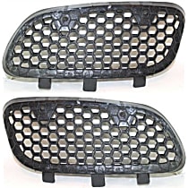 Driver and Passenger Side Grille Assemblies, Textured Black Shell and Insert, Grille
