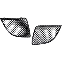 Driver and Passenger Side Grille Assemblies, Textured Black Shell and Insert, Grille