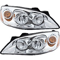 Driver and Passenger Side Headlights, With bulb(s), Halogen, OE comparable